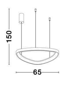Полилей Nova Luce ESTEVA 9053552 черен детайл 6