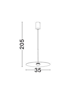 Пендел Nova Luce MIRA 9060255 черен детайл 5