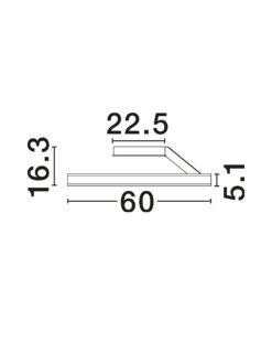 Плафониера Nova Luce BIANCO 9060285 черен детайл 6