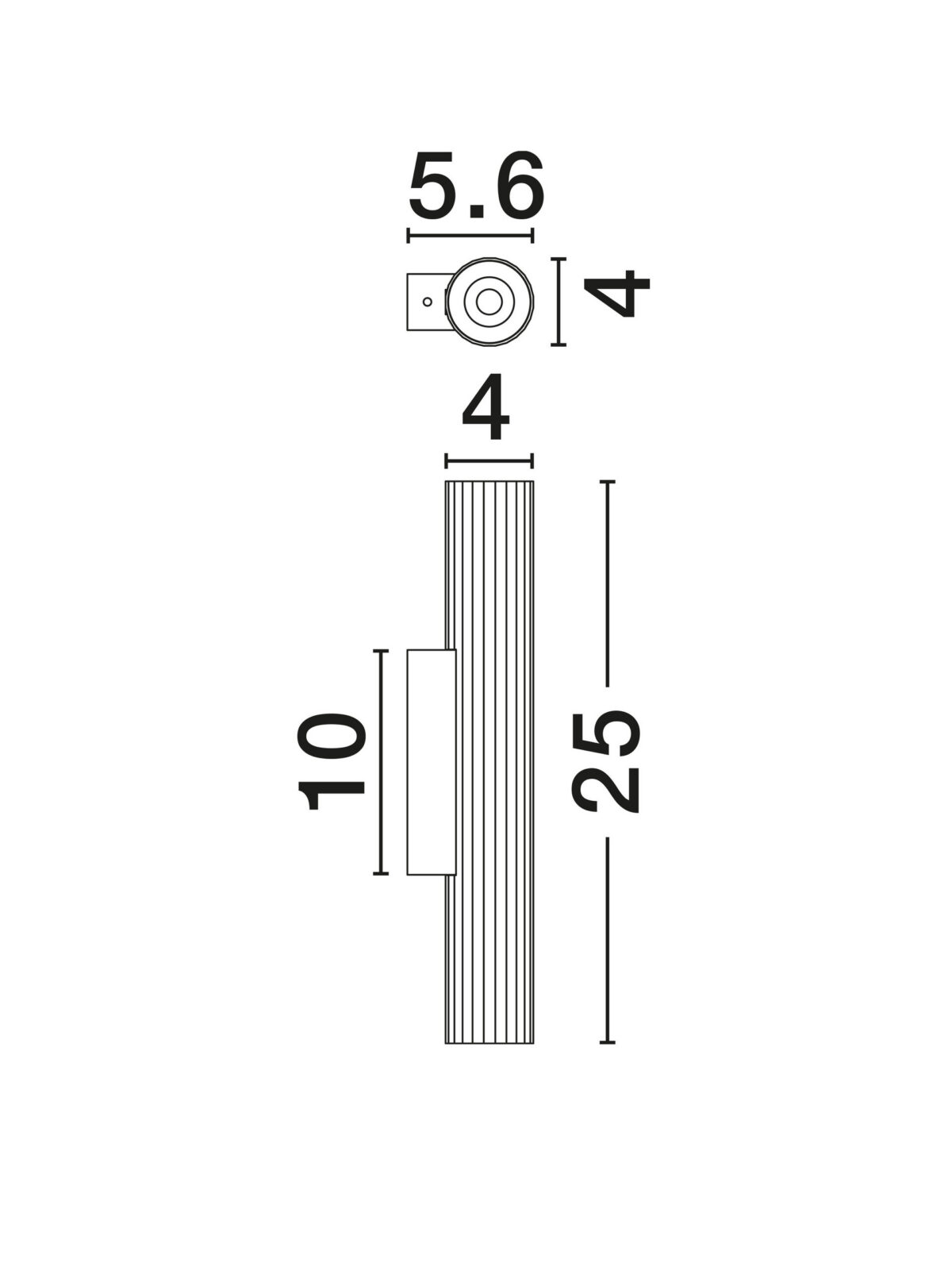 Аплик Nova Luce RIVETA 9060305 черен детайл 6