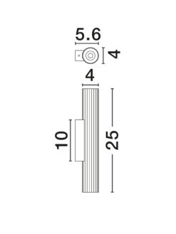 Аплик Nova Luce RIVETA 9060307 златист детайл 6