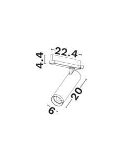 Магнитно тяло Nova Luce 4-WIRES TRACK 9062301 бял детайл 7