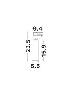 Магнитно тяло Nova Luce 4-WIRES TRACK 9070156 черен детайл 2