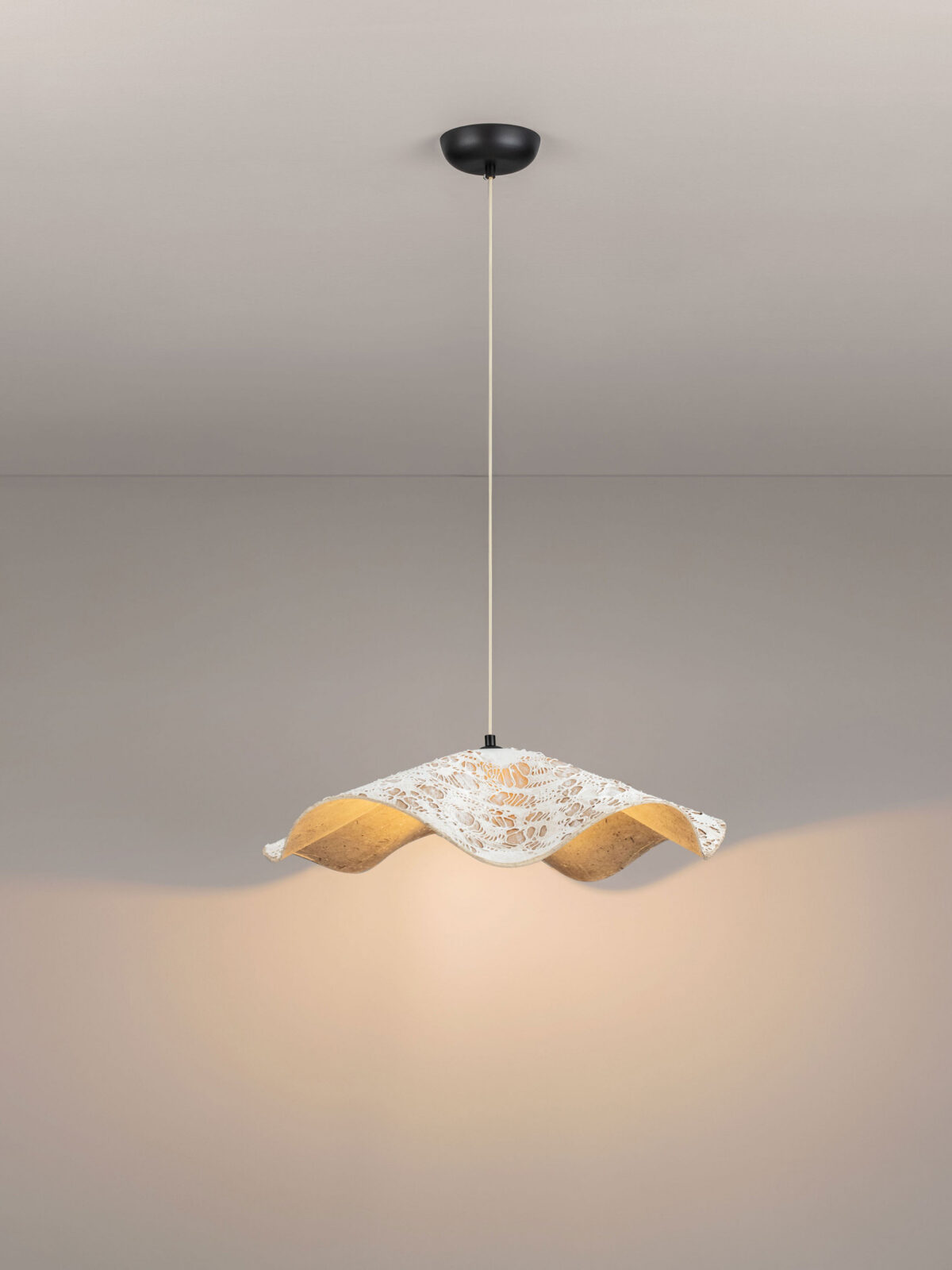 Полилей Nova Luce WABI 9070620 бял детайл 3