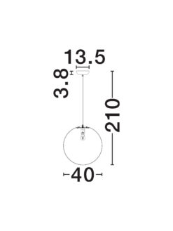Полилей Nova Luce WABI 9070621 черен детайл 7