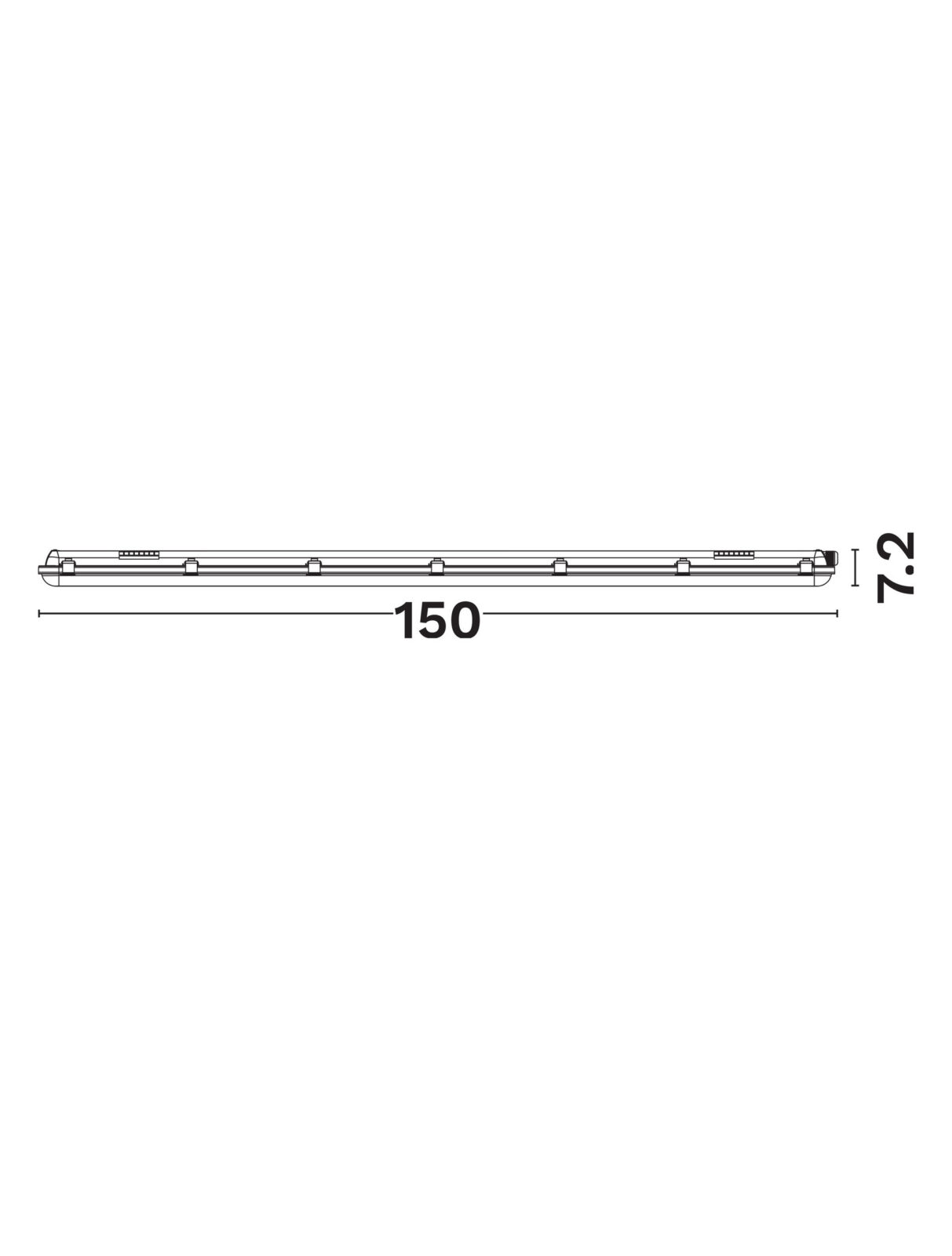 Влагозащитено тяло Nova Luce DARMA 9080808 бял детайл 2