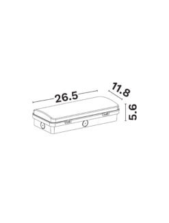 Аварийно тяло Nova Luce EL102 9080810 бял в интериор