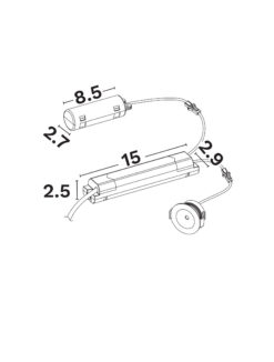 Аварийно тяло Nova Luce EL401 9080819 бял детайл 2