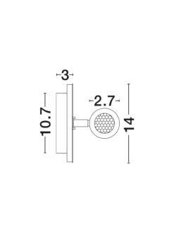 Аплик Nova Luce PENOR 9081222 черен детайл 7