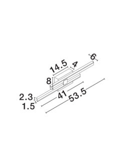 Аплик Nova Luce ANTAMA 9081808 черен детайл 5