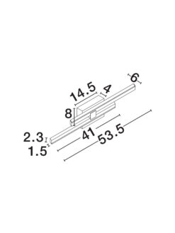 Аплик Nova Luce ANTAMA 9081809 черен детайл 5
