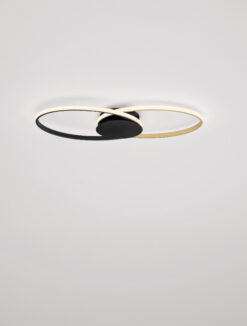 Плафониера Nova Luce AVEO 9081825 черен детайл 3