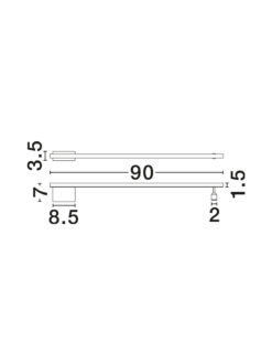 Аплик Nova Luce GROPIUS 9081900 черен детайл 6