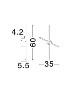Аплик Nova Luce AKRO 9088118 черен детайл 6