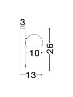 Аплик Nova Luce LUSA 9088121 черен детайл 6