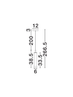 Пендел Nova Luce GLOVIA 9088206 черен детайл 7