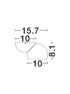Плафониера Nova Luce LUSA 9088221 бял детайл 7