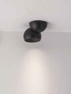 Плафониера Nova Luce LUSA 9088222 черен детайл 4