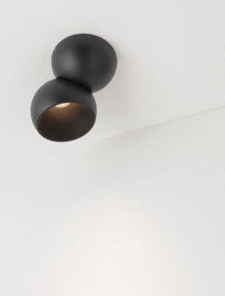Плафониера Nova Luce LUSA 9088222 черен детайл 5