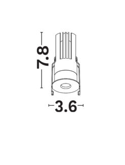 Луна за вграждане Nova Luce MINI ONE WALLWASHER 9090033 бял детайл 4
