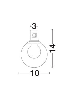 Магнитно тяло Nova Luce DECORATIVE MAGNETIC 9090284 златен в интериор