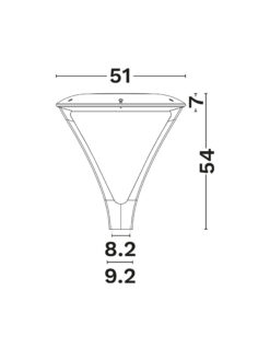 Улично тяло Nova Luce LATTERN 9090757 черен на фасада