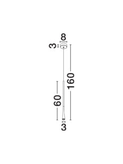 Пендел Nova Luce GOCCIO 9102591 черен детайл 5