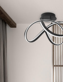 Плафониера Nova Luce TRUNO 9104712 черен