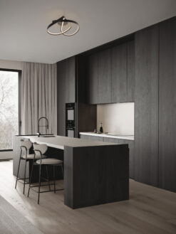 Плафониера Nova Luce OLIA 9104714 черен