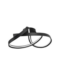 Плафониера Nova Luce OLIA 9104714 черен в интериор