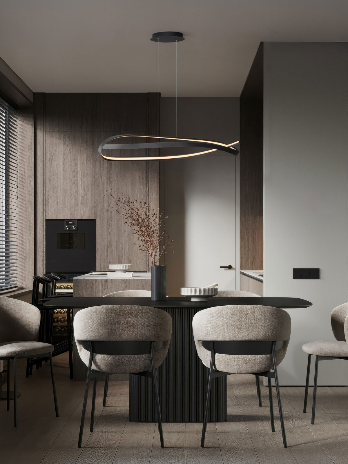 Полилей Nova Luce OLIA 9104718 черен
