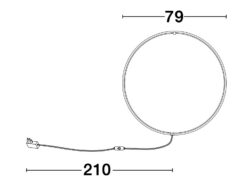 Аплик Nova Luce RING 9108311 черен детайл 7