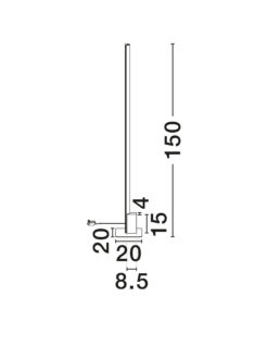 Лампион Nova Luce NORI 9108317 черен детайл 7