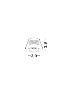 Луна за вграждане Nova Luce DUSTPROOF 9110133 черен на фасада