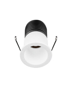 Луна за вграждане Nova Luce TINY 9110136 бял на фасада