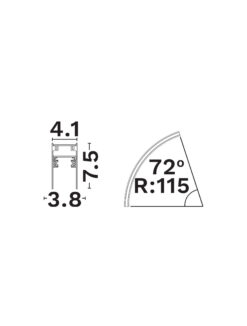 Шина Nova Luce BUXTON 9112672 черен детайл 4
