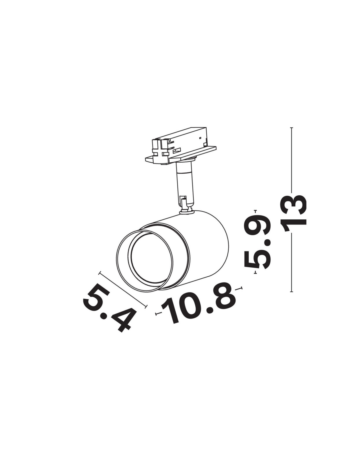 Магнитно тяло Nova Luce 4-WIRES TRACK 9113231 бял детайл 3