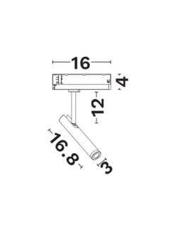 Магнитно тяло Nova Luce 4-WIRES TRACK 9123131 черен детайл 5