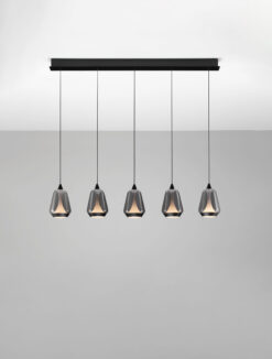 Полилей Nova Luce ALISH 9124101 черен детайл 3