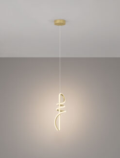 Пендел Nova Luce SOLINE 9124102 златист детайл 3