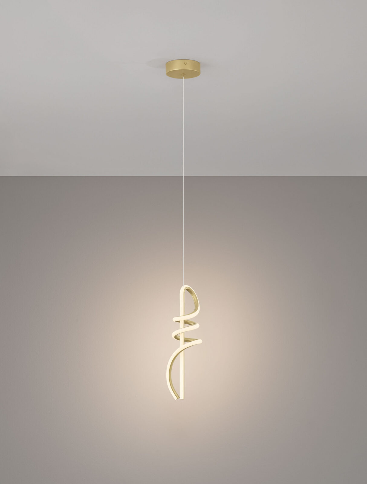 Пендел Nova Luce SOLINE 9124102 златист детайл 3