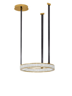 Полилей Nova Luce LAZURA 9124111 черен в интериор