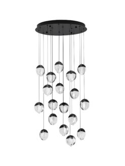 Полилей Nova Luce ALICIA 9124116 черен в интериор