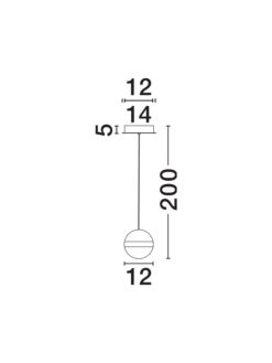 Пендел Nova Luce ALAZ 9124117 черен детайл 5
