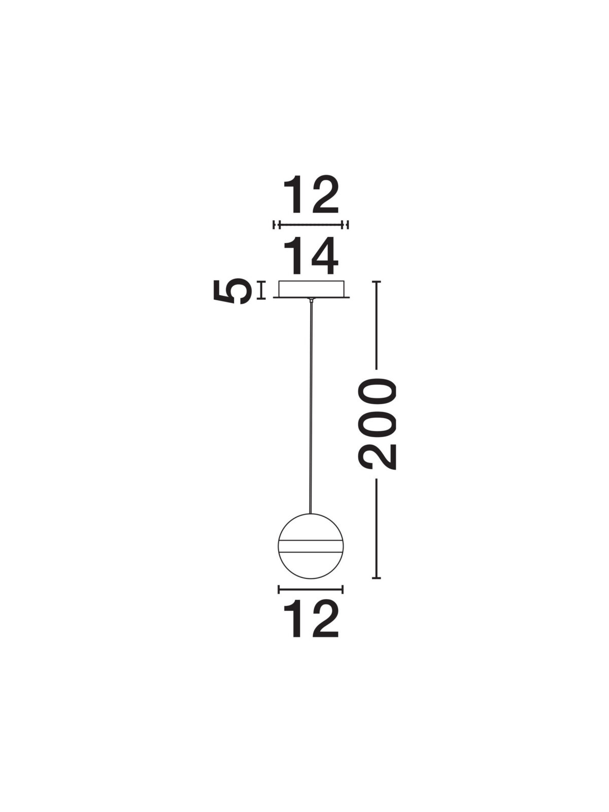 Пендел Nova Luce ALAZ 9124117 черен детайл 5