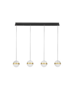 Полилей Nova Luce ALAZ 9124120 черен в интериор