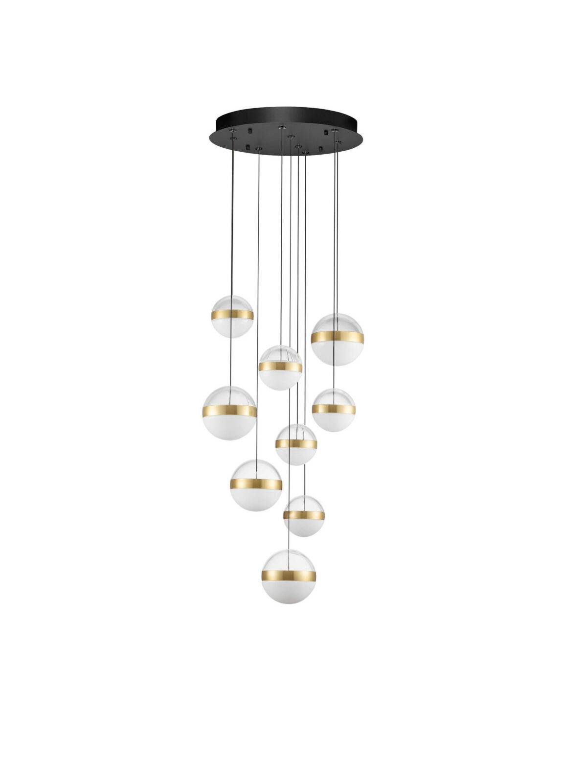 Полилей Nova Luce ALAZ 9124121 черен в интериор