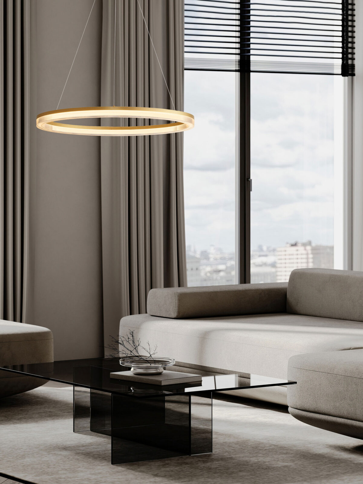 Полилей Nova Luce LUANA 9130639 златист