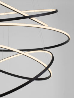 Полилей Nova Luce MAELO 9130643 черен детайл 4