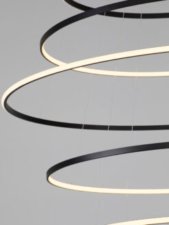 Полилей Nova Luce MAELO 9130644 черен детайл 4